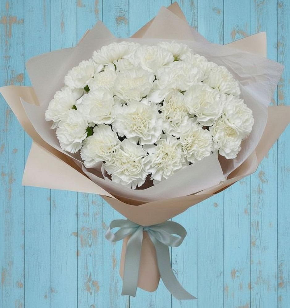 Букет цветов из: Гвоздики в Пудость