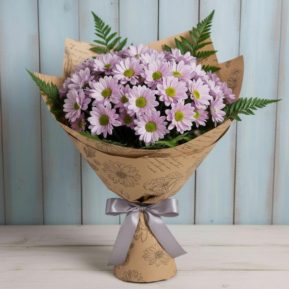 Букет цветов из: Хризантемы в Пудость