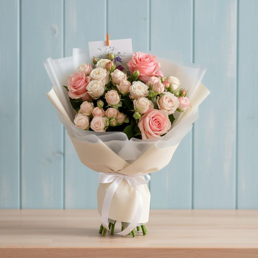 Букет цветов из: Розы в Пудость