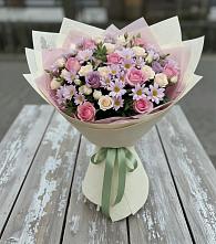 Букет цветов из:  Розы и Хризантемы в Пудость
