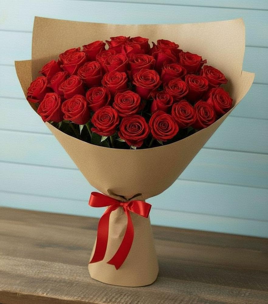 Букет Красные розы Милано в Пудость