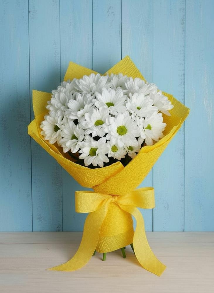 Букет цветов из: Хризантемы в Пудость