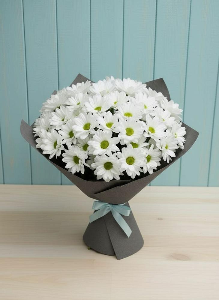 Букет цветов из: Хризантемы в Пудость