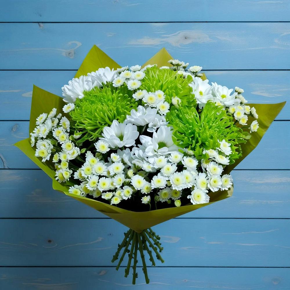 Букет цветов из: Хризантемы в Пудость