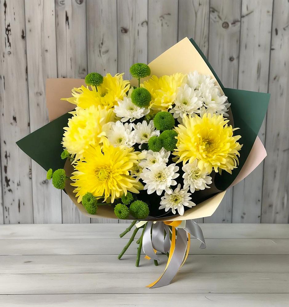 Букет цветов из: Хризантемы в Пудость