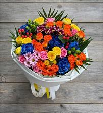 Букет цветов из:  Розы и Хризантемы в Пудость