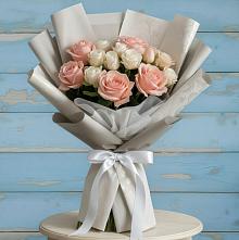Букет цветов из:  Розы #REPLACE_PRED# Пудость