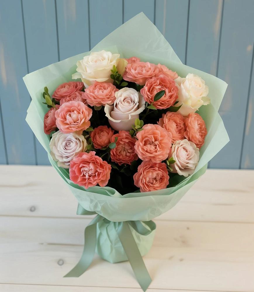 Букет цветов из: Розы в Пудость