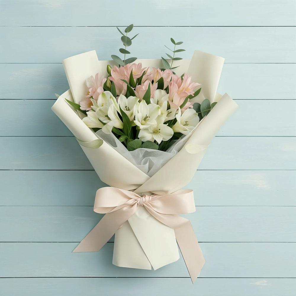 Букет цветов из: Альстромерии в Пудость