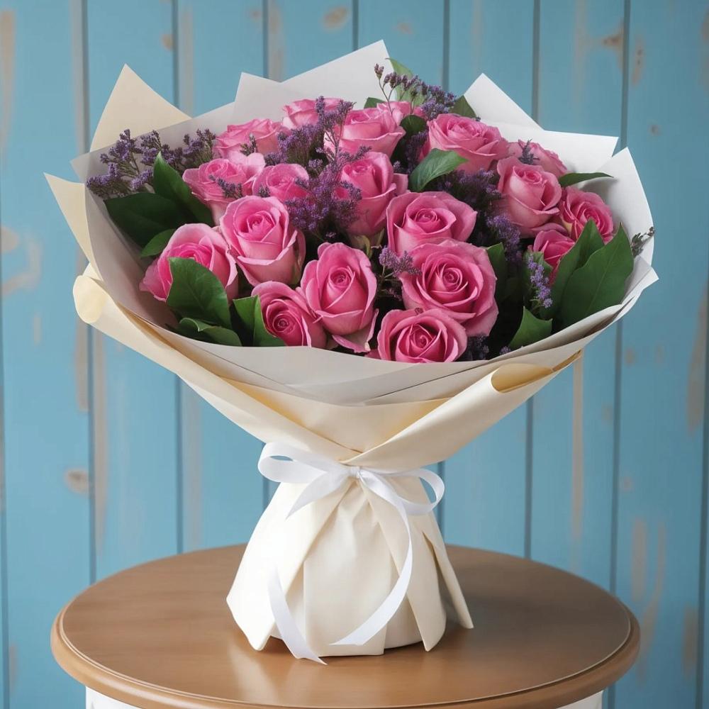 Букет цветов из: Розы в Пудость