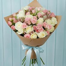 Букет цветов из:  Розы #REPLACE_PRED# Пудость