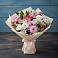 Букет цветов из: Хризантемы, Альстромерии и Розы в Пудость